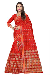 MIXPAT MEKHELA CHADOR ( RED COLOUR )