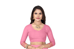 MIXPAT MEKHELA CHADOR ( PINK COLOUR )