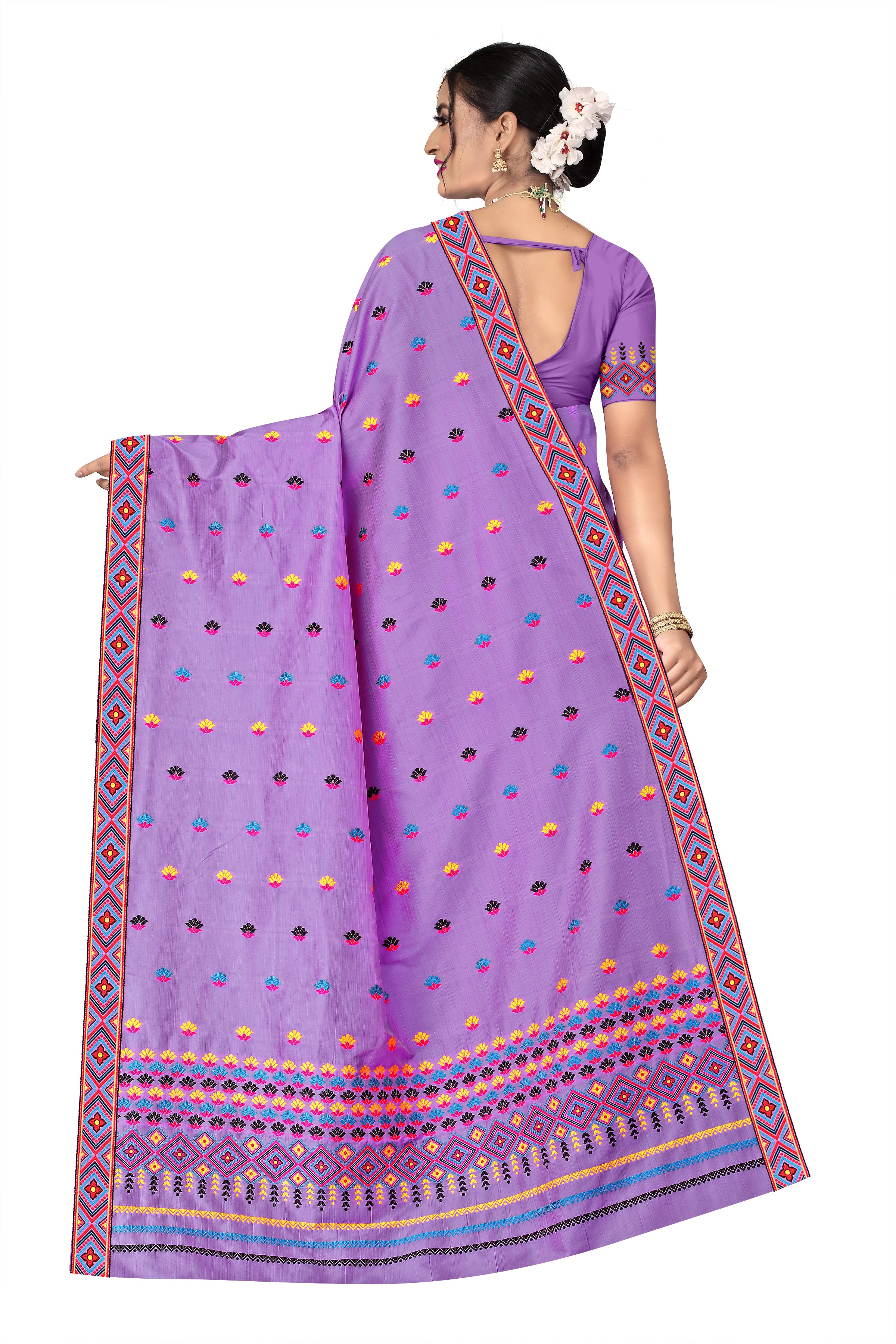 RAW ART SILK MEKHELA CHADOR