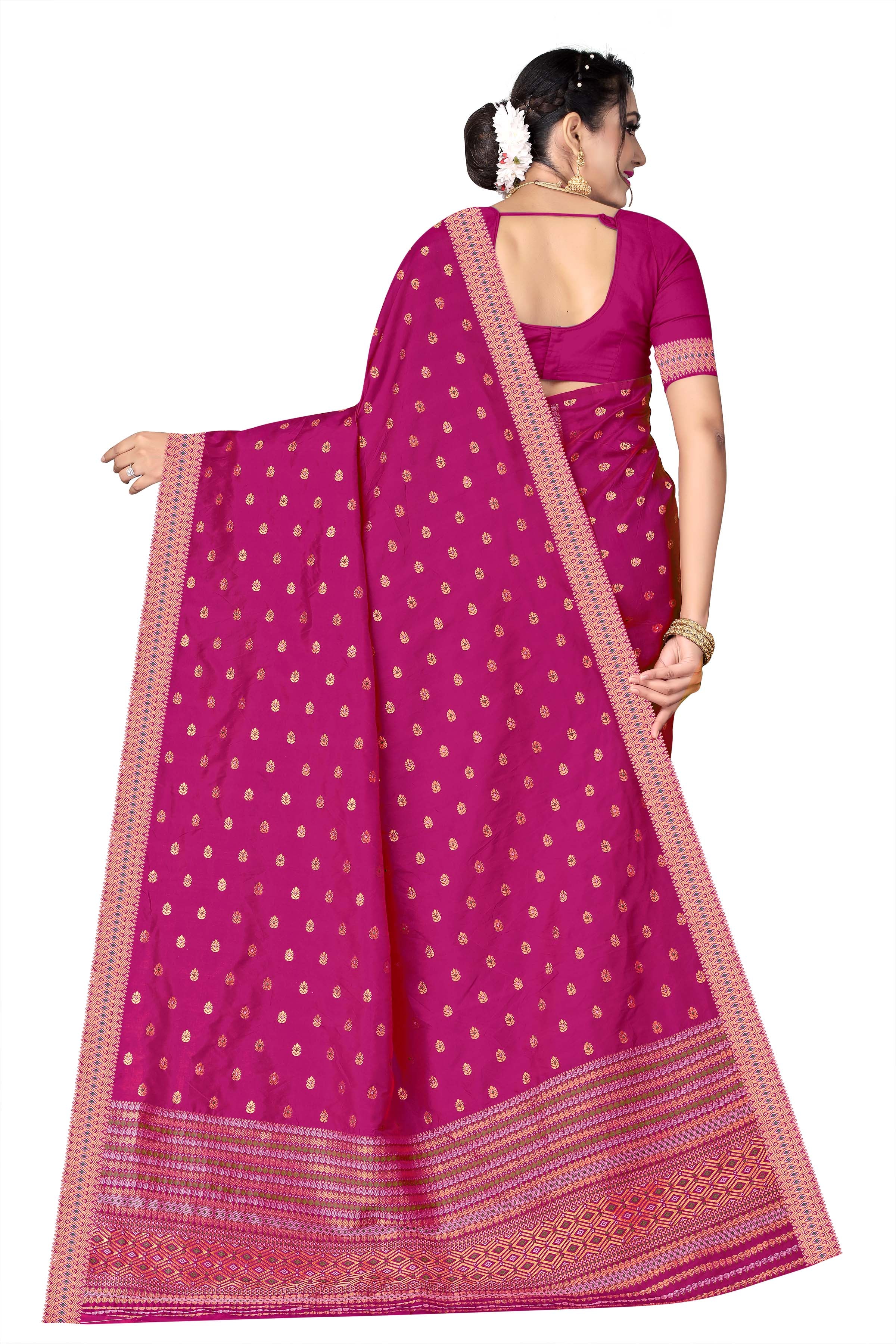 MIXPAT MEKHELA CHADOR ( MAHARANI COLOUR )