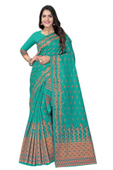 FIX PAARI MIXPAT MEKHELA CHADOR ( RAMA COLOUR )