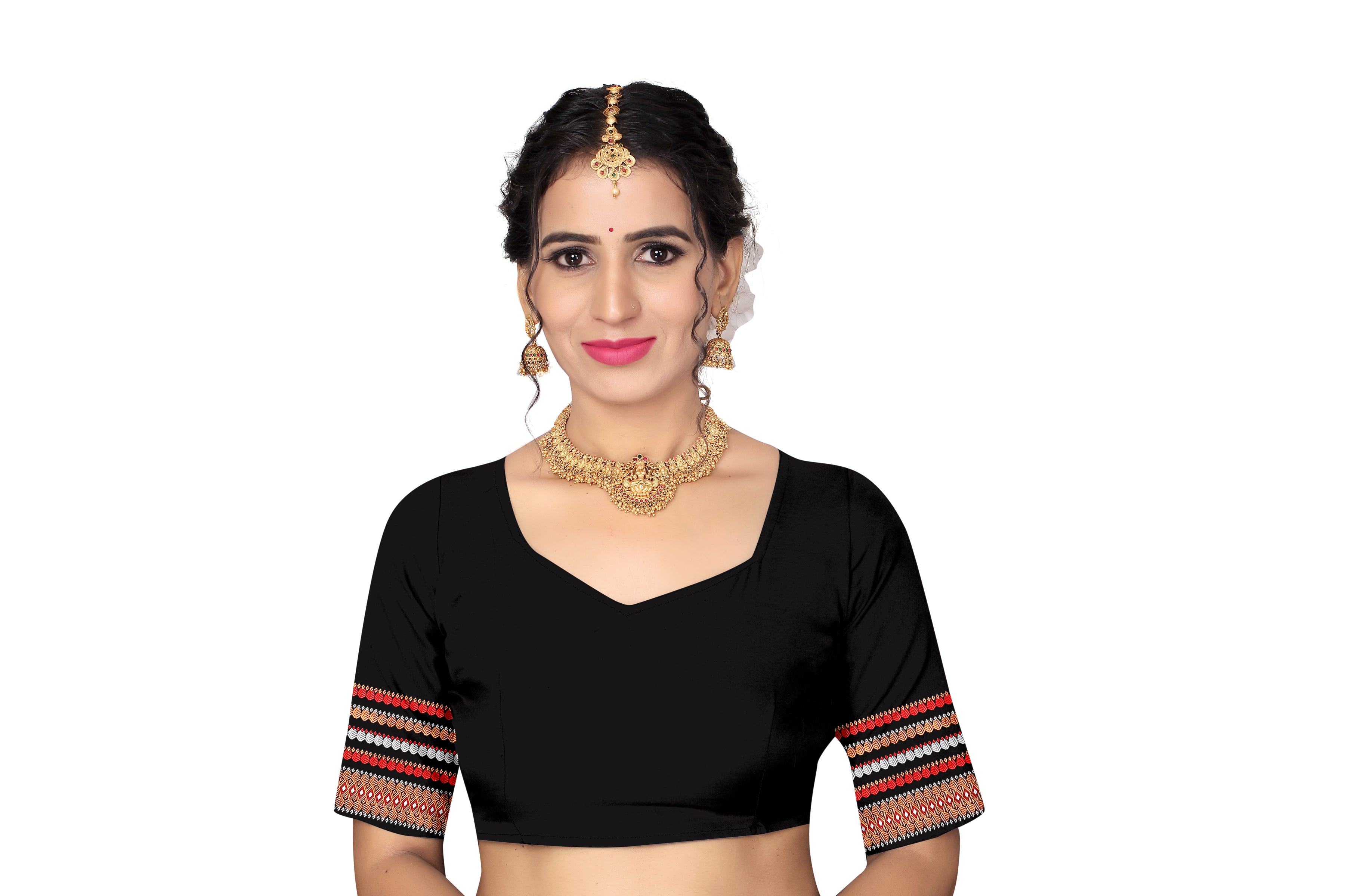 MIXPAT MEKHELA CHADOR ( BLACK COLOUR )