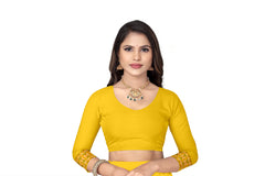 MIXPAT MEKHELA CHADOR ( BRIGHT YELLOW )